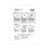 Command Poster Strips, Removable, Holds Up to 1 lb, 5/8" x 1.75", White, PK256 17024S256NA